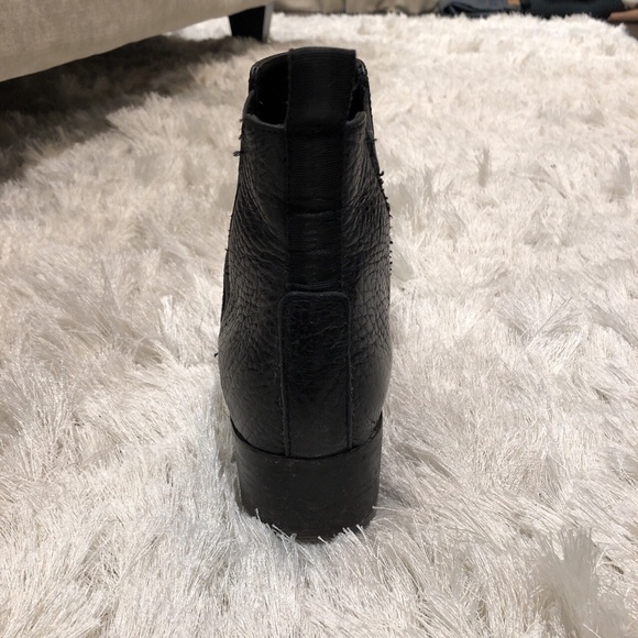 Acne Studios Black Grained Leather Jensen Boots - Picture 3 of 3